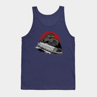 Space Starship Mars Rocket with Falcon Tank Top